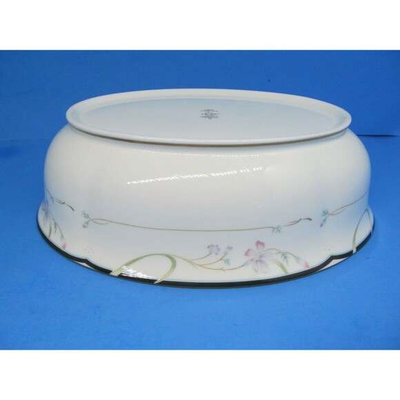 Lenox Debut Collection Constance Oval Vegetable Bowl Gold Trim 9 5/8" - Picture 1 of 10